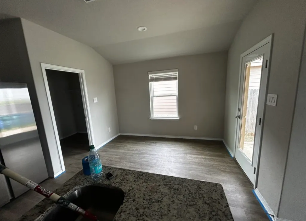 Bedroom after painting — clean, modern finish